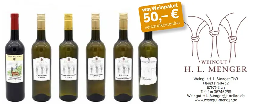 wm Weinpaket H. L. Menger