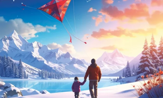 Den Weihnachtsdrachen steigen lassen