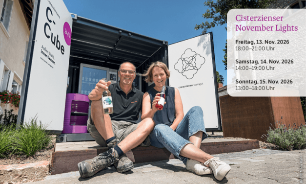 Das Cisterzienser Weingut – vorne mit C – inmitten des Wonnegaus