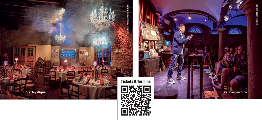 Magische Momente verschenken Eventdinner mit Krimi und Grusel oder Zauberkunst im Gewölbe